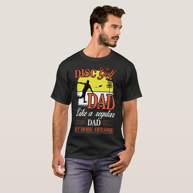 T-shirt Le papa de golf de disque aiment un papa régulier (Devant entier)