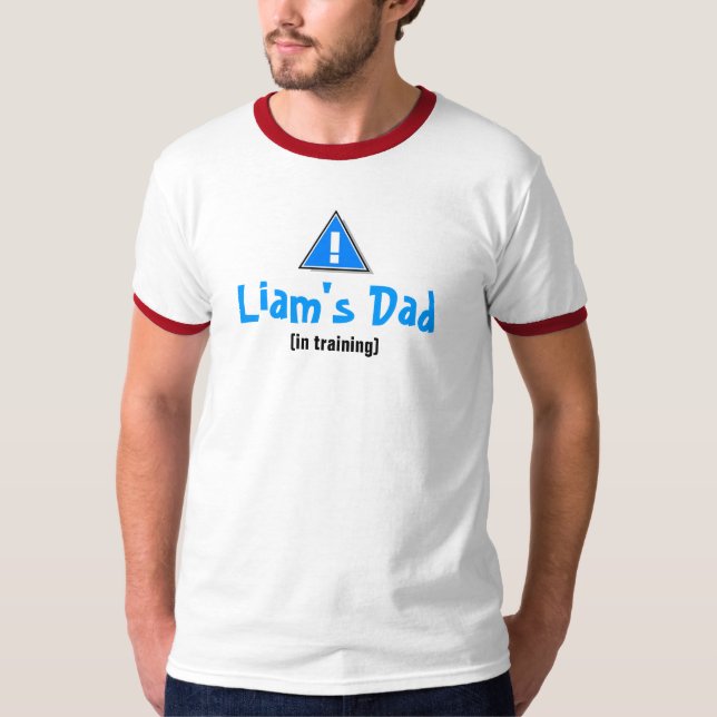 T-shirt Le papa de Liam - nouveau papa [dans la formation] (Devant)