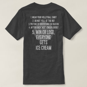 T-shirt Le papa de volleyball