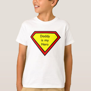 T-shirt Le papa est mon héros