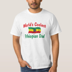 T-shirt Le papa éthiopien le plus frais