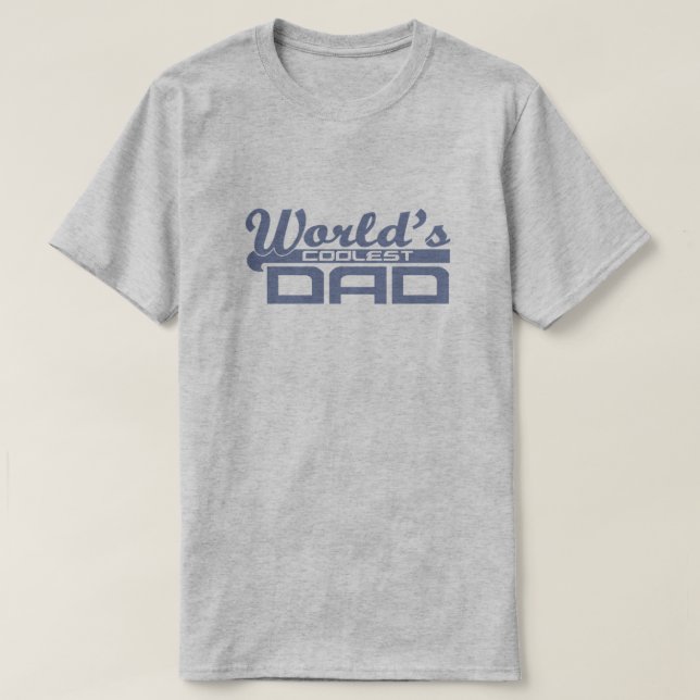 T-shirt Le papa le plus frais du monde (Design devant)