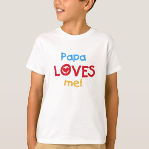 T-shirt Le papa m'aime