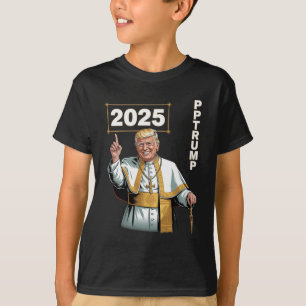 T-shirt Le pape Trump drôle Trump Vatican Christian Retro