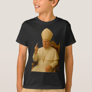 T-shirt Le pape Trump drôle Trump Vatican Christian Retro
