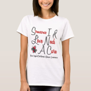 T-shirt Le papillon 2 de :maladie de Parkinson a besoin