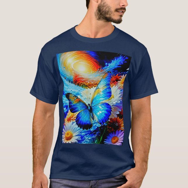 T-shirt Le papillon de verre dans un monde de verre (Devant)