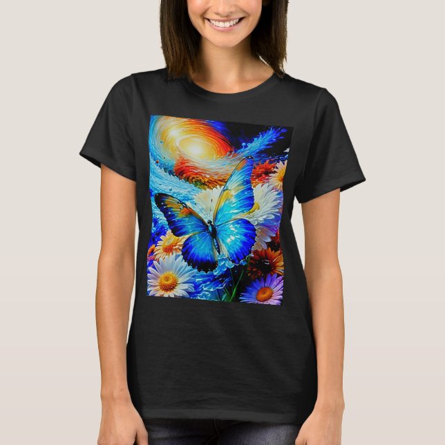 T-shirt Le papillon de verre dans un monde de verre (Devant)