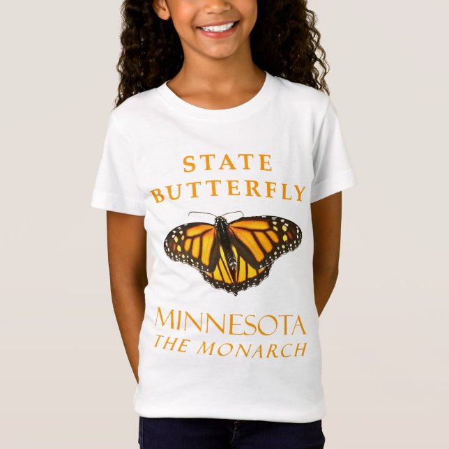 T-Shirt Le Papillon du Minnesota du territoire Le Monarque (Devant)