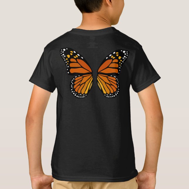 T-shirt Le papillon s'envole le tee - shirt organique du (Dos)