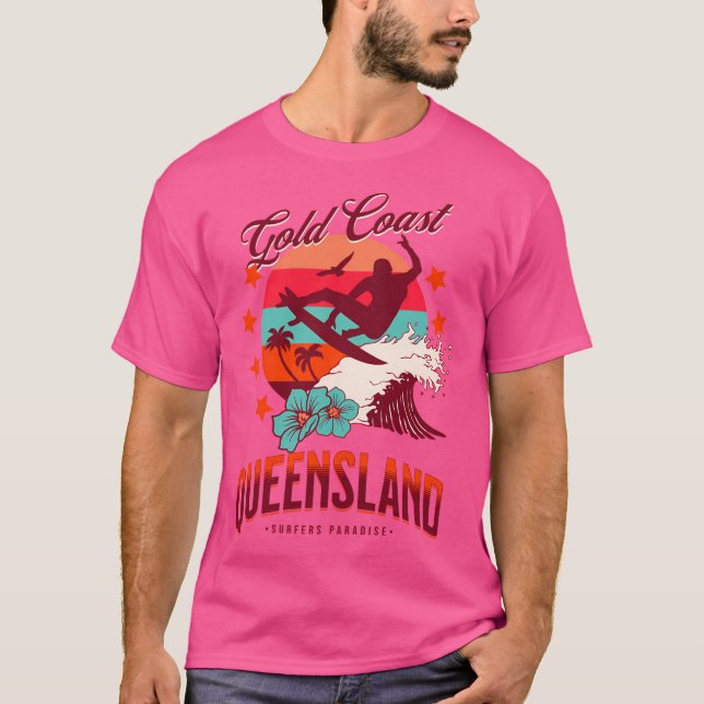 T-shirt Le paradis des surfers (Devant)
