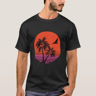 T-shirt Le paradis du coucher de soleil,