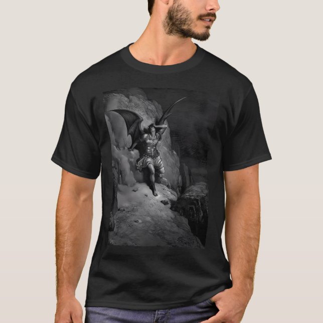 T-shirt Le Paradis Perdu Par Gustave Doe (Devant)