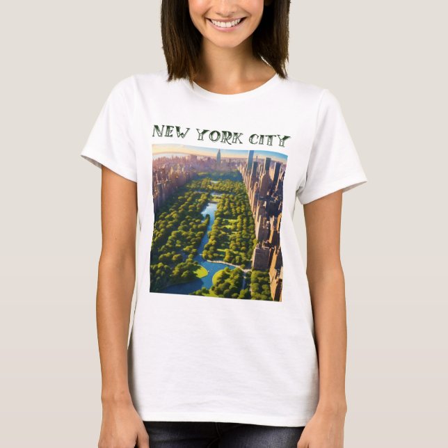 T-shirt le parc central de new york (Devant)