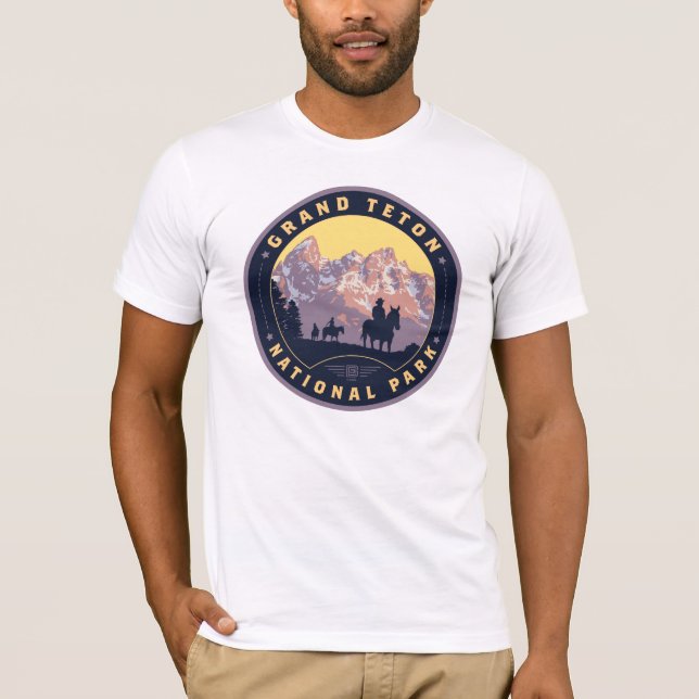 T-shirt Le Parc national de Grand Teton (Devant)