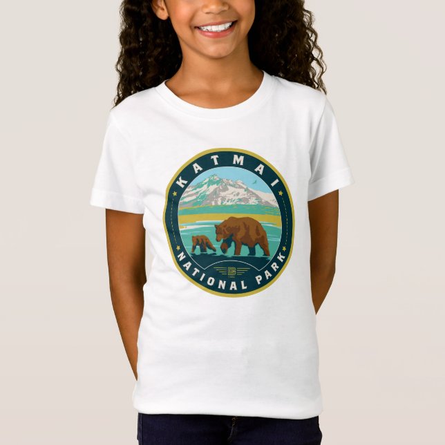 T-Shirt Le Parc national de Katmai (Devant)