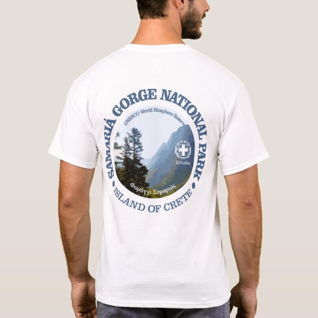 T-shirt Le Parc national de la gorge de Samaria (Dos)