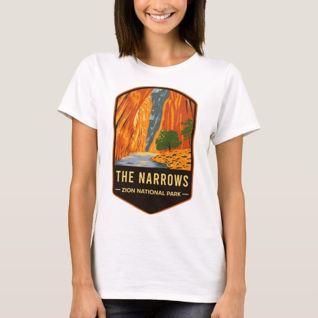 T-shirt Le Parc national de Narrows Zion (Devant)