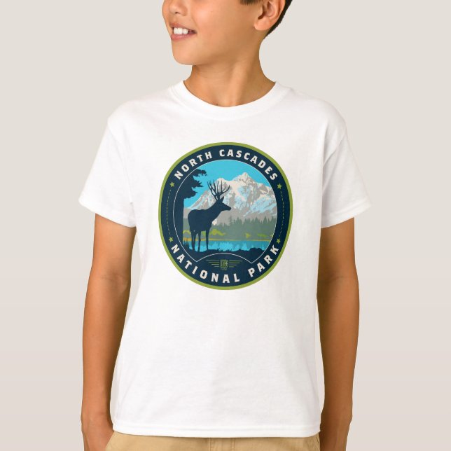 T-shirt Le Parc national de North Cascades (Devant)