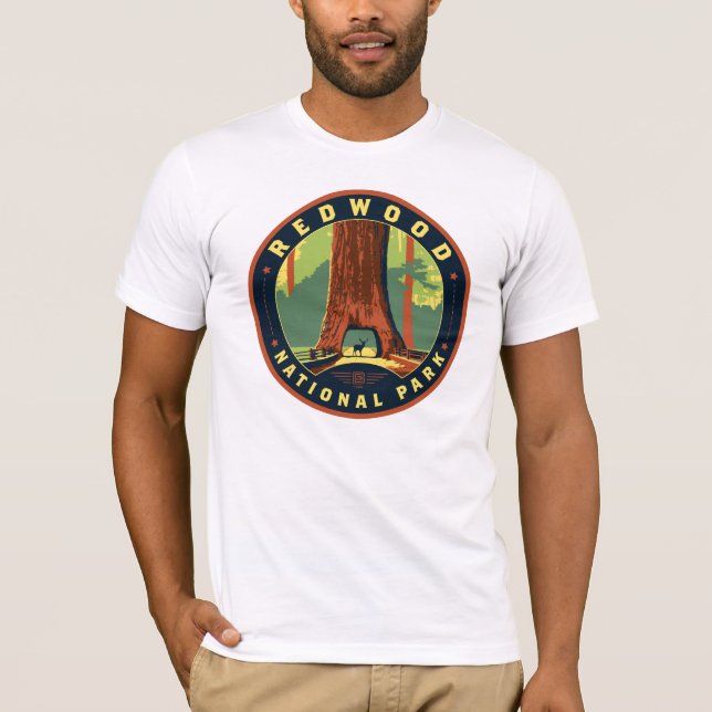 T-shirt Le parc national de Redwood (Devant)