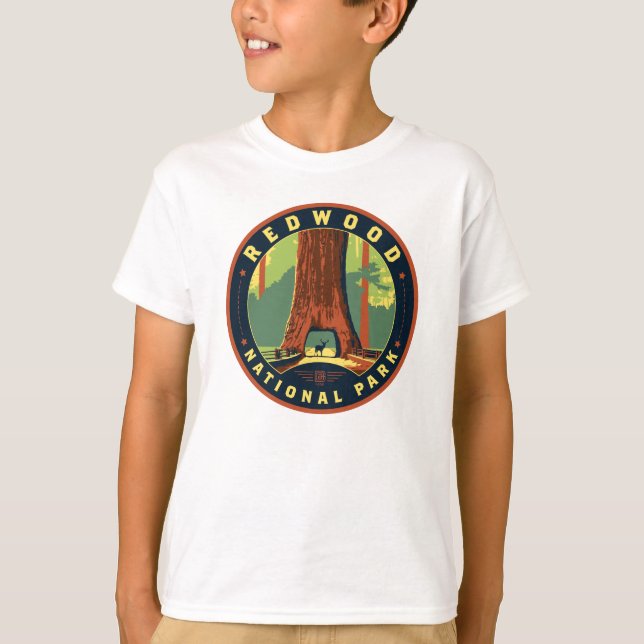 T-shirt Le parc national de Redwood (Devant)