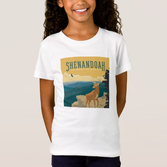 T-Shirt Le Parc national de Shenandoah | Cerf (Devant)