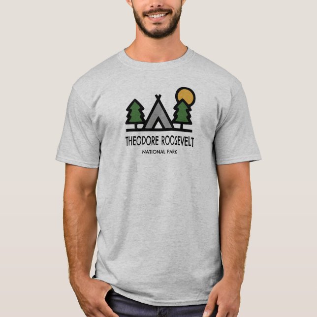 T-shirt Le Parc national de Theodore Roosevelt (Devant)