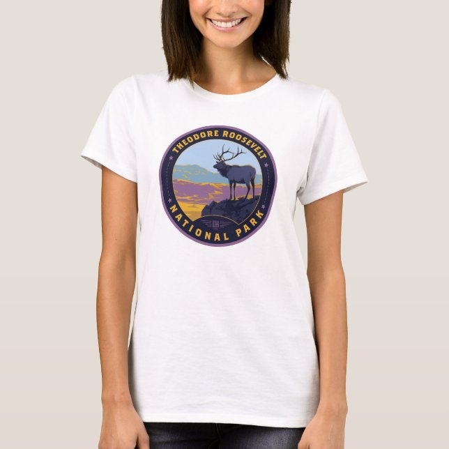 T-shirt Le Parc national de Theodore Roosevelt (Devant)