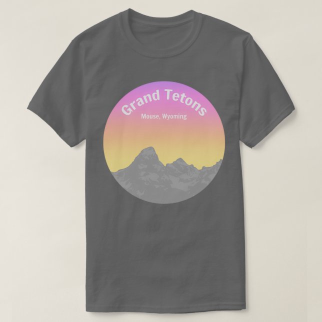 T-shirt Le Parc national des Grands Tétons (Design devant)