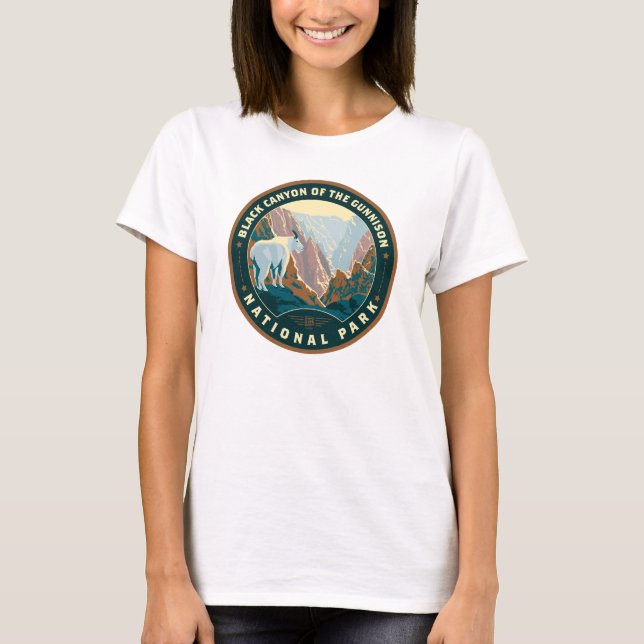 T-shirt Le Parc national du Canyon Noir (Devant)