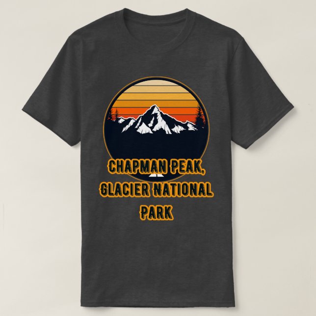 T-shirt Le parc national du glacier Campbell Mountain (Design devant)