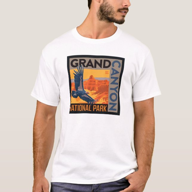 T-shirt Le Parc national du Grand Canyon | Condor (Devant)