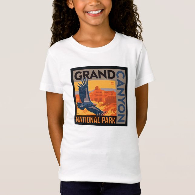 T-Shirt Le Parc national du Grand Canyon | Condor (Devant)