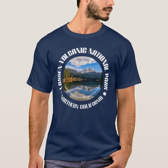 T-shirt Le Parc national volcanique de Lassen (Devant)