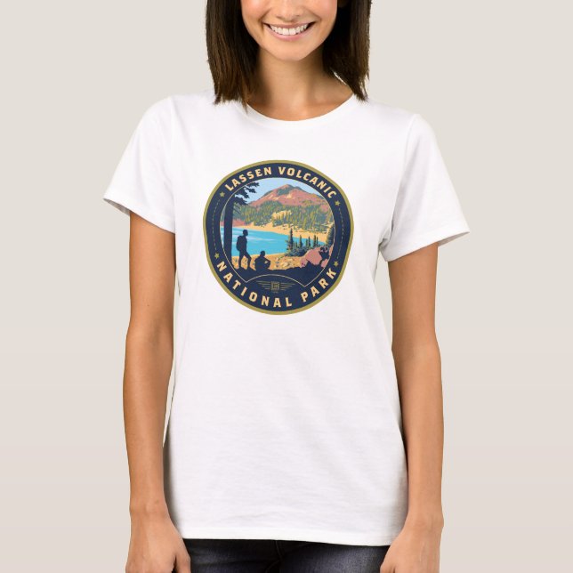 T-shirt Le Parc national volcanique de Lassen (Devant)