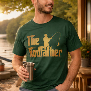 T-shirt Le Parrain de la Canne à Pêche Design Drôle pour P