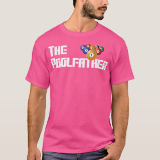 T-shirt Le Parrain De La Piscine Billard Funny Snooker Bir