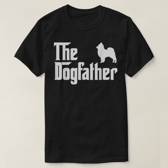 T-shirt Le Parrain du Pomeranian  Cadeau drôle pour père a (Design devant)