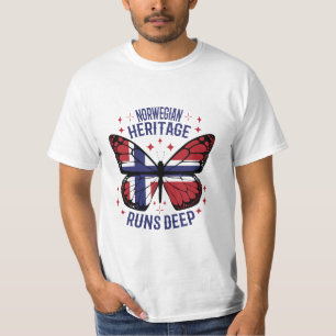 T-SHIRT LE PATRIMOINE NORVÉGIEN EST PROFOND