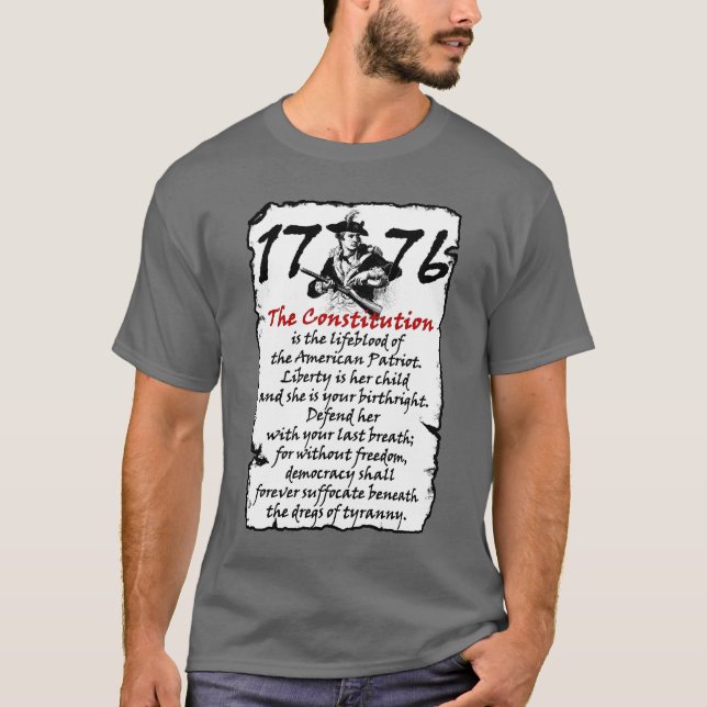T-shirt Le patriote américain (Devant)