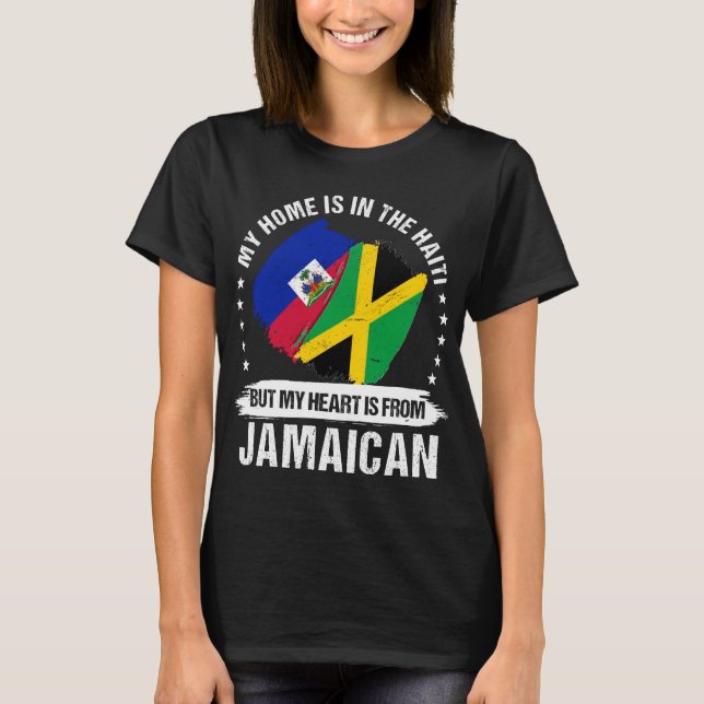 T-shirt Le patriote jamaïcain Haïti Drapeau Racines haïtie (Devant)