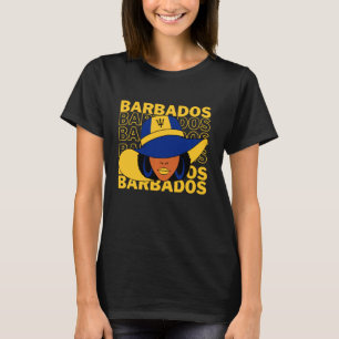 T-shirt Le patriotique Bajan Racines Barbade Drapeau Vêtem