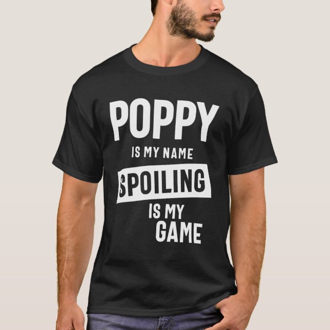 T-shirt Le Pavot Est Mon Nom Le Sabot Est Mon Jeu (Devant)