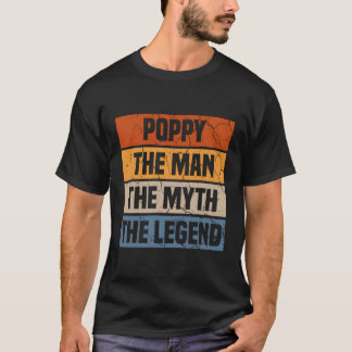 T-shirt Le Pavot Le Mythe La Légende Grand-Père Le Père