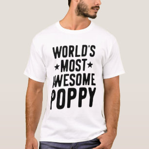 T-shirt Le pavot le plus génial du monde   Cadeau Père Gra