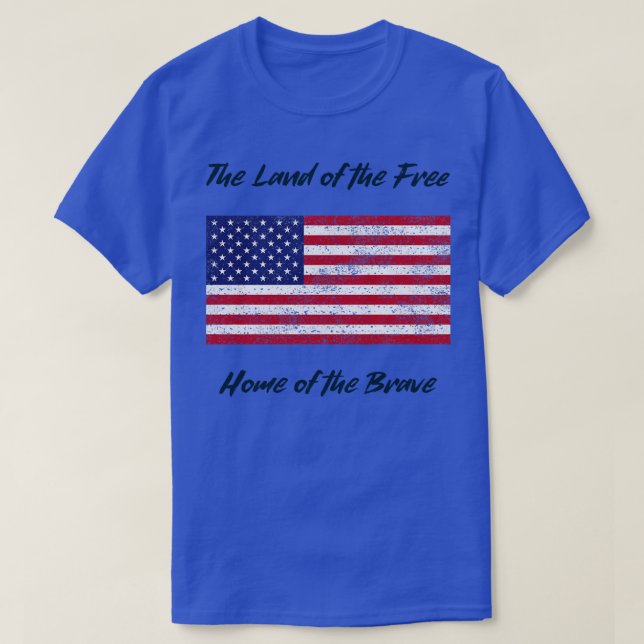 T-shirt Le pays des 4 juillet libres (Design devant)