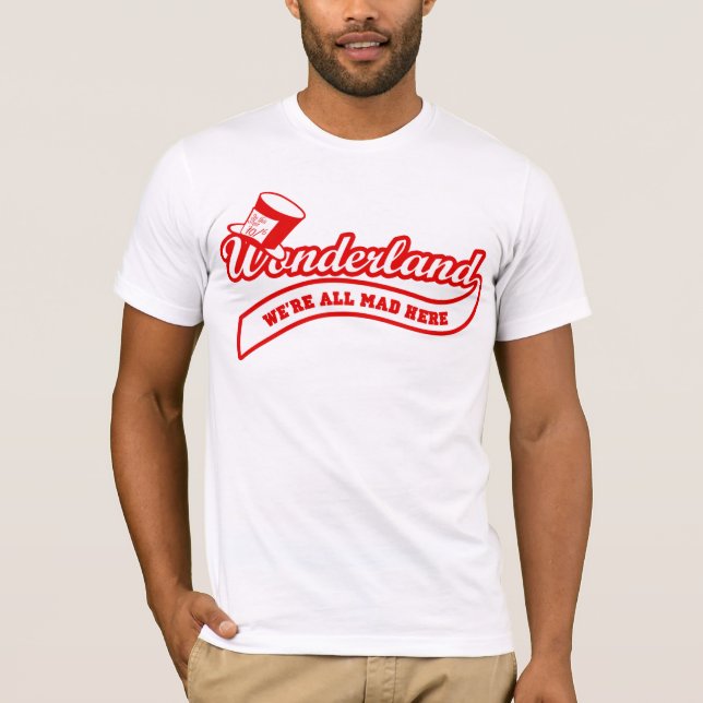 T-shirt Le pays des merveilles d'équipe (rouge) (Devant)