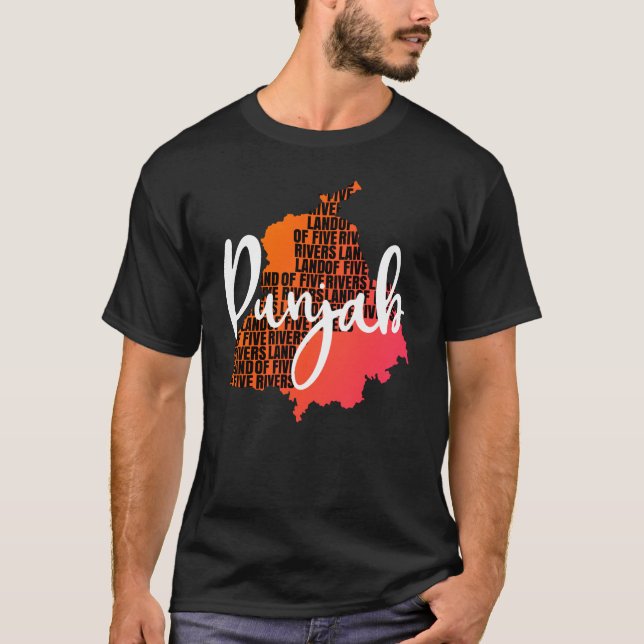 T-shirt Le Pendjab au pays des cinq rivières (Devant)