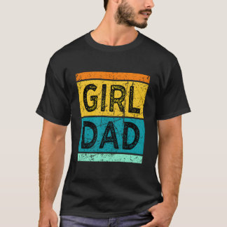 T-shirt Le père avec des filles Hashtag pour