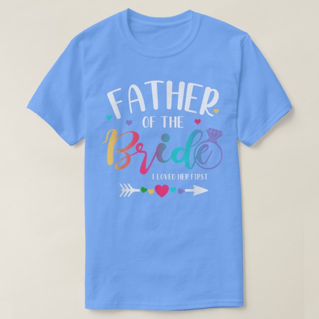 T-shirt Le Père De L'Épouse Aimait Son Premier Parrain Ba (Design devant)